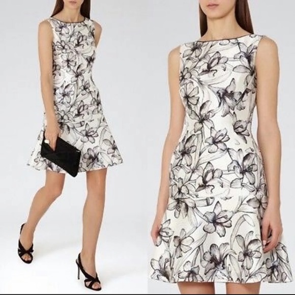 reiss flower dress